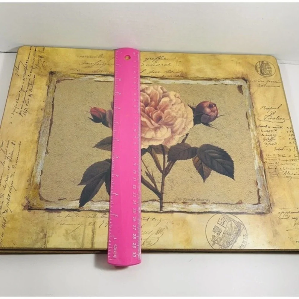 Pimpernel Cork Placemats Set of 4 Pamela Murray HARD TO FIND